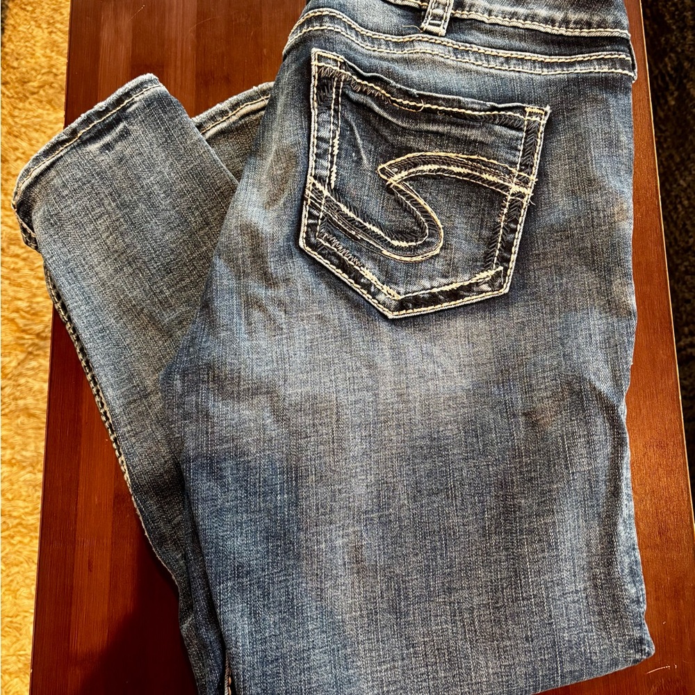Silver Jeans Co - ELYSE Skinny Crop Jeans - W31 L25